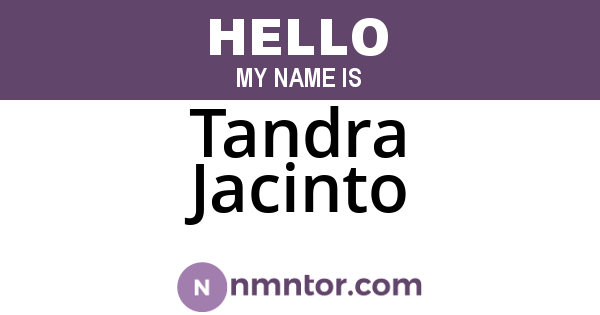 Tandra Jacinto