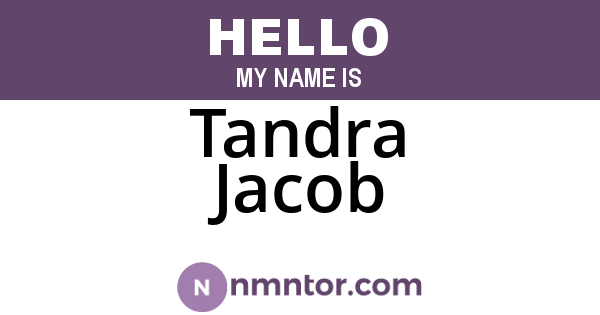 Tandra Jacob