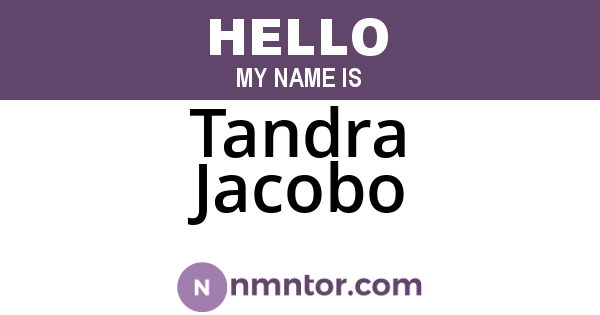 Tandra Jacobo