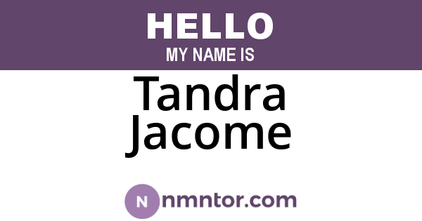Tandra Jacome