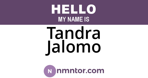 Tandra Jalomo