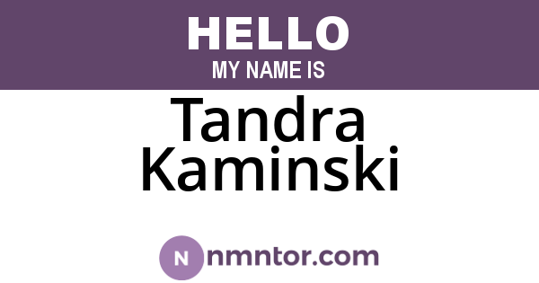 Tandra Kaminski