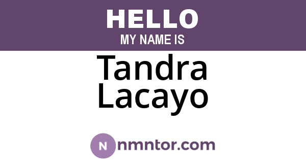 Tandra Lacayo