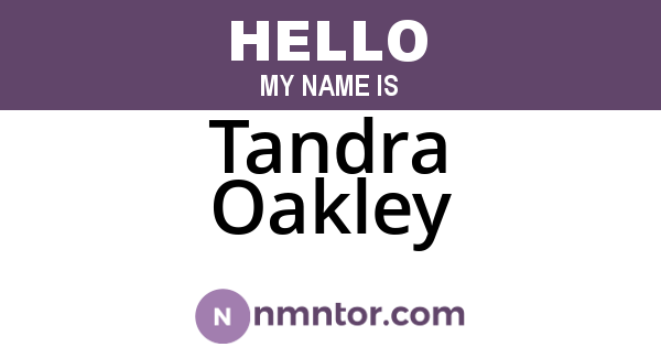 Tandra Oakley