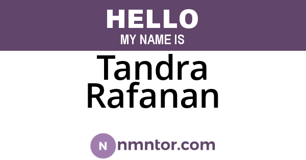 Tandra Rafanan