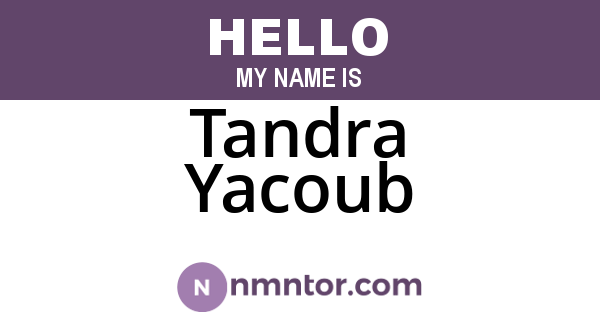 Tandra Yacoub