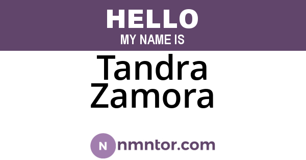 Tandra Zamora