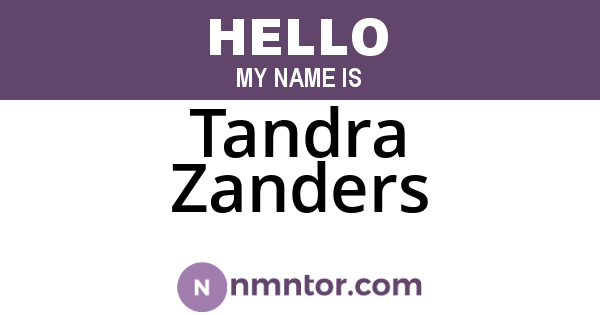 Tandra Zanders
