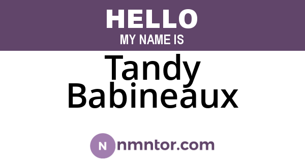 Tandy Babineaux