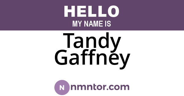 Tandy Gaffney