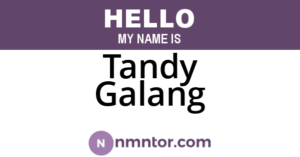 Tandy Galang