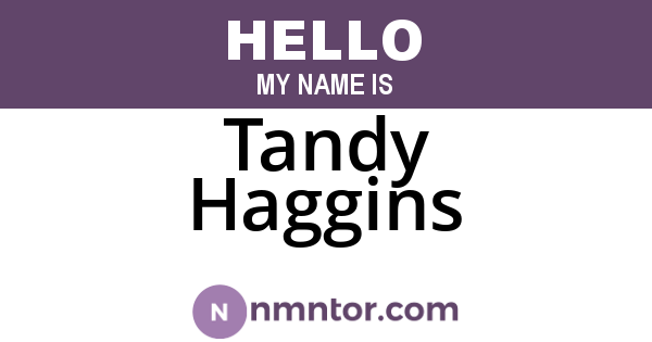 Tandy Haggins