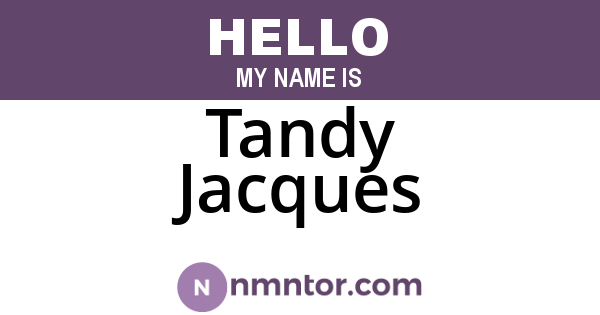 Tandy Jacques