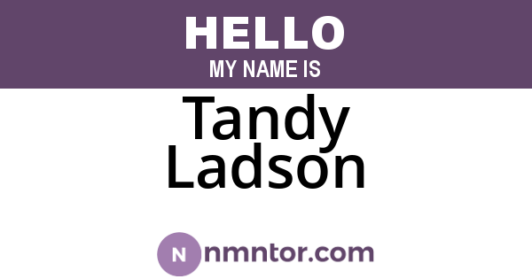 Tandy Ladson