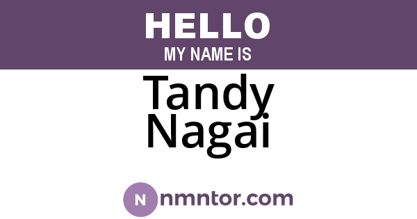 Tandy Nagai