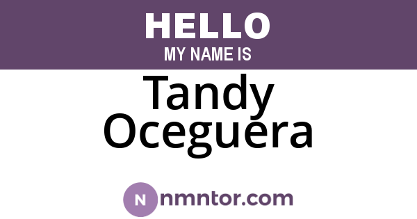 Tandy Oceguera