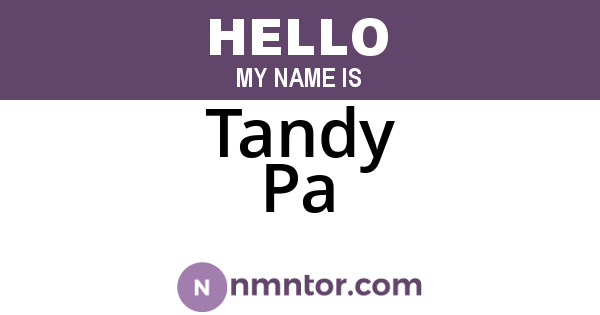 Tandy Pa
