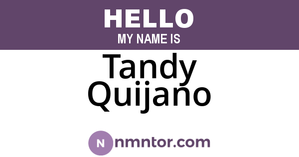 Tandy Quijano