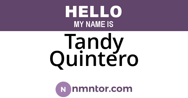 Tandy Quintero