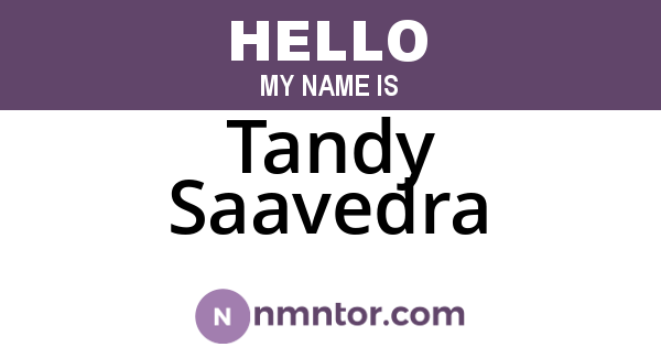 Tandy Saavedra