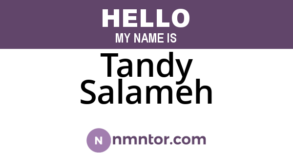 Tandy Salameh