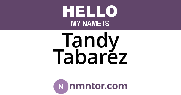 Tandy Tabarez
