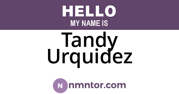 Tandy Urquidez