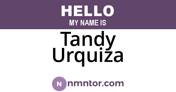 Tandy Urquiza