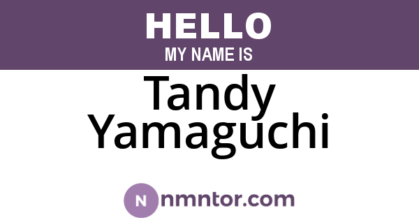 Tandy Yamaguchi