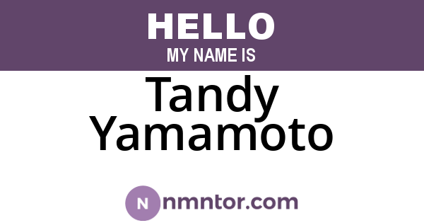 Tandy Yamamoto