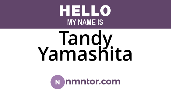 Tandy Yamashita