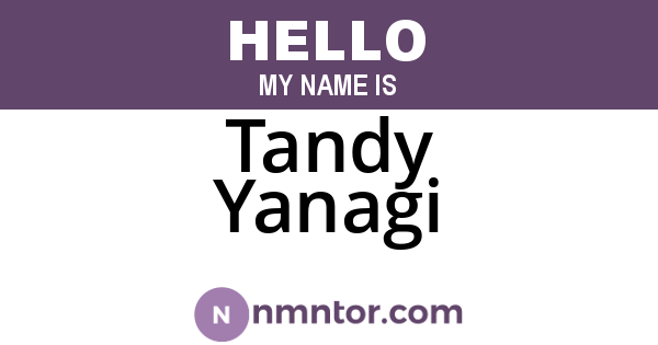 Tandy Yanagi
