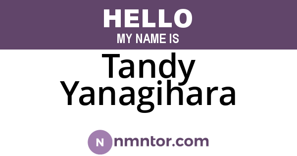 Tandy Yanagihara
