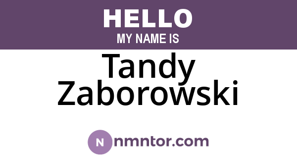 Tandy Zaborowski