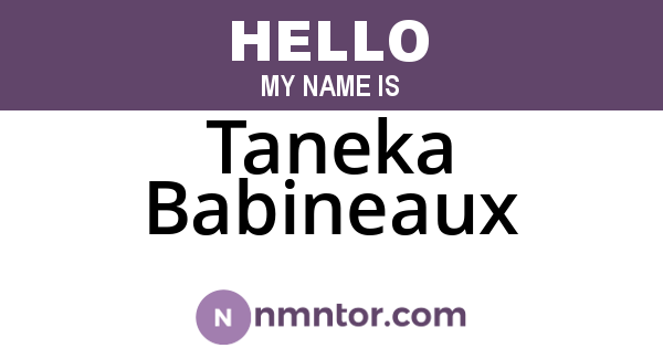 Taneka Babineaux