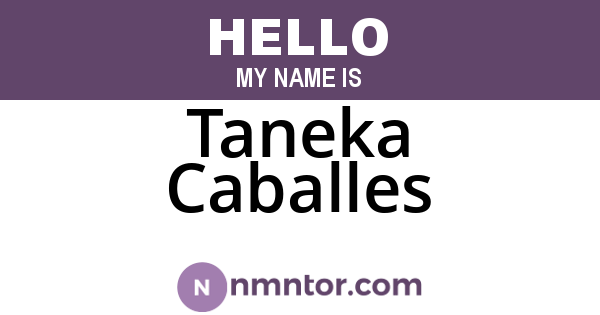 Taneka Caballes
