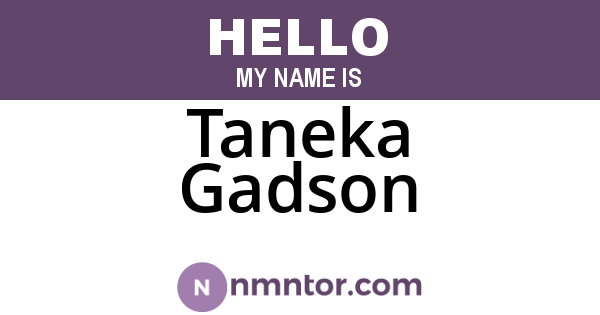 Taneka Gadson