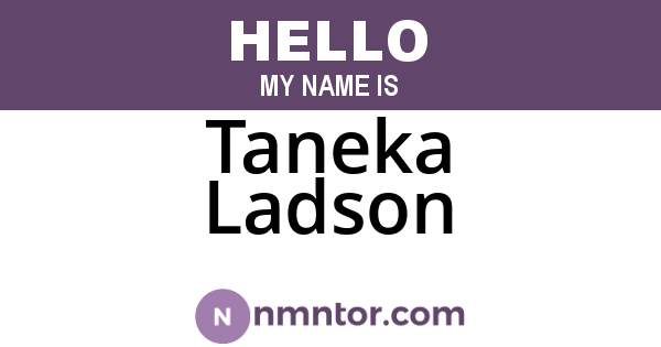 Taneka Ladson