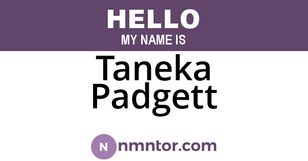 Taneka Padgett