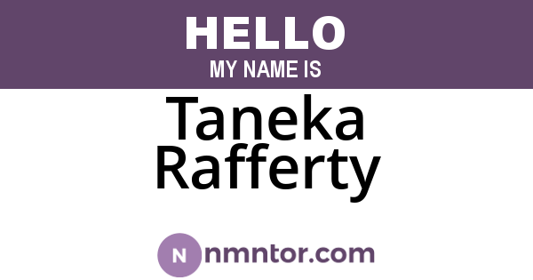 Taneka Rafferty