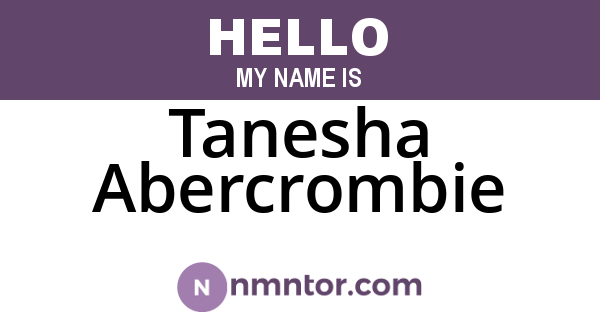 Tanesha Abercrombie