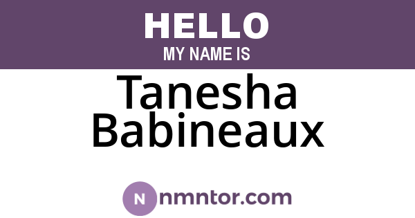 Tanesha Babineaux