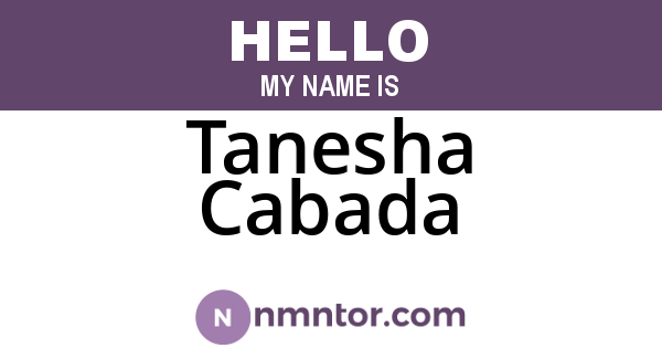 Tanesha Cabada