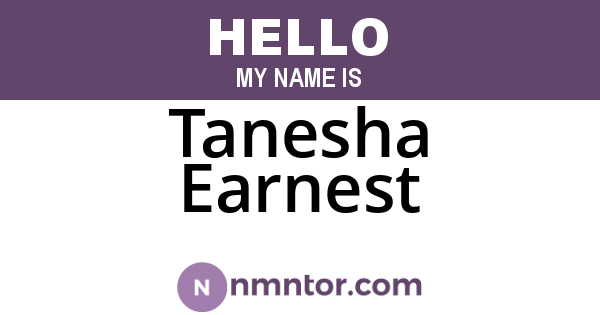 Tanesha Earnest