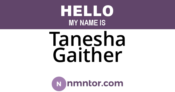 Tanesha Gaither