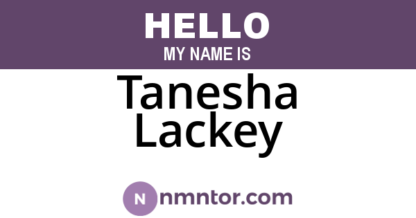 Tanesha Lackey