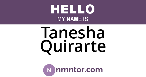 Tanesha Quirarte