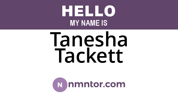 Tanesha Tackett