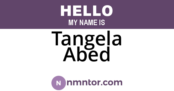 Tangela Abed
