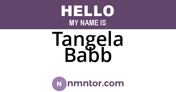 Tangela Babb